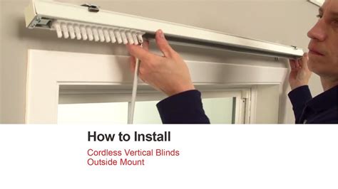 Bali Blinds How To Install Cordless Vertical Blinds Outside Mount