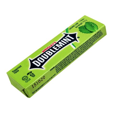 order wrigley s doublemint chewing gum peppermint flavor 5 sticks online at special price in
