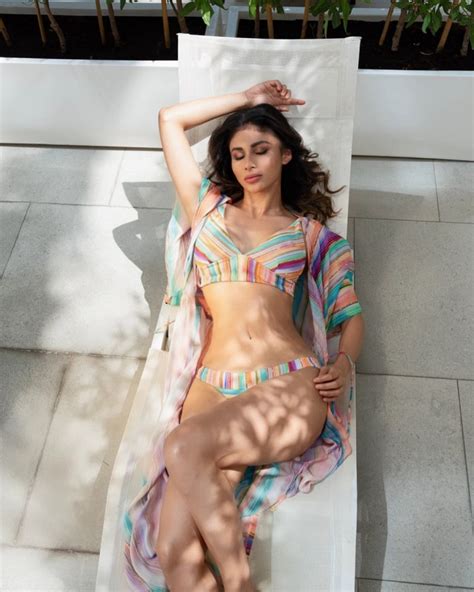 mouni roy flaunts perfect curves in striped bikini bdc tv