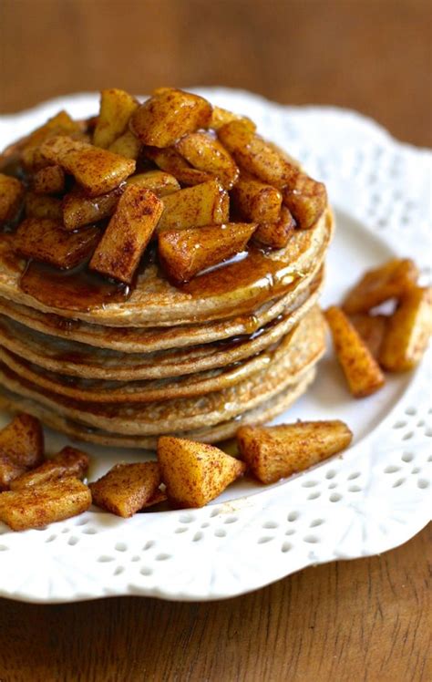 They're studded with chocolate chips and are made healthier with whole wheat flour, greek yogurt, and honey! Apple Oat Greek Yogurt Pancakes | Recipe | Greek yogurt ...