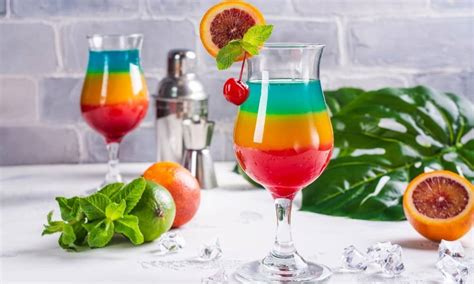 Cocktail rainbow la véritable recette