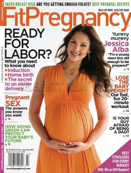 jessica alba fit pregnancy magazine june 2008 cover photo united states
