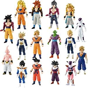 Lets skip that, it doesn't really matter. Amazon.com: Dragon Ball Z Bandai Semi-Poseable 6.5 inch Vinyl Figure Complete 16 Figures Set ...