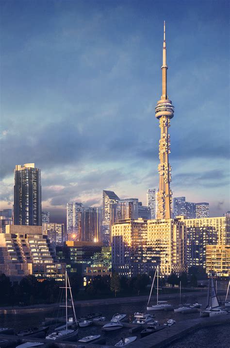 Информация cn tower / la tour cn. Conceptual 3D Visualization Proposal for CN Tower in Toronto • Lunas