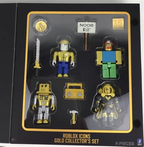 New 2021 Roblox Icons Gold Collectors Set 4 Figure Pack W Mr Robot