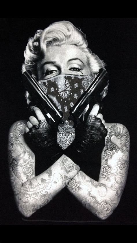 Marilyn Monroe Gangster Tattoo
