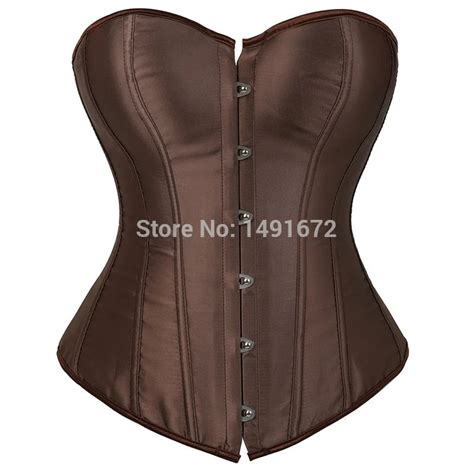 Sapubonva Overbust Corset Plus Size Sexy Corselet Corsets And Bustiers Tops Red Black Pink
