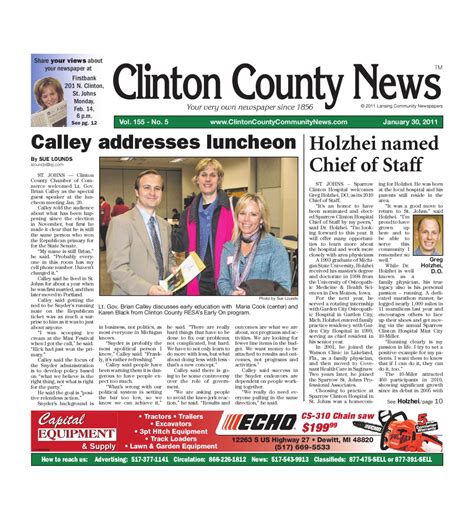 Clinton County News By Lansing State Journal Issuu
