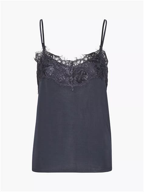 Soaked In Luxury Clara Lace Trim Camisole India Ink At John Lewis