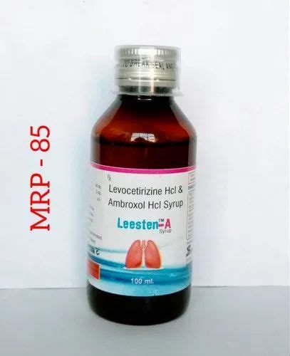 Levocetirizine Hcl And Ambroxol Hcl Syrup Packaging Type Bottle