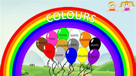 Easy Learn Colours For Children Spelling English Youtube
