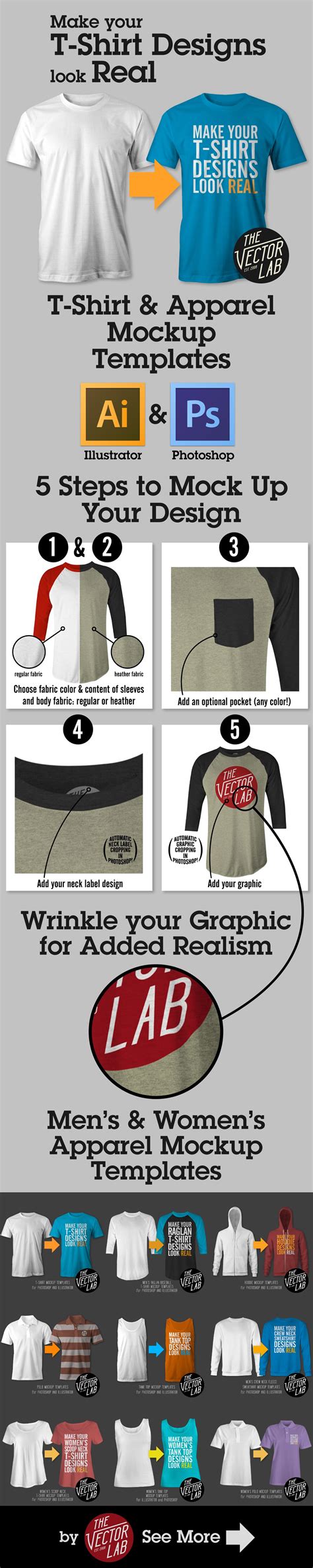 Free mockups and design tools. T-Shirt Mockup Templates for Photoshop and Illustrator ...
