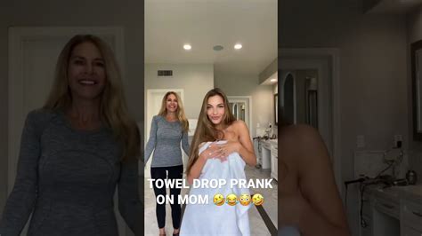 Towel Drop Prank On Mom Shorts Youtube Prank On Mom Prank Videos Pranks