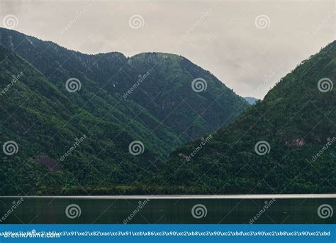 Beautiful Panoramic View At Kucherla Mountain Lake And Mountain Range