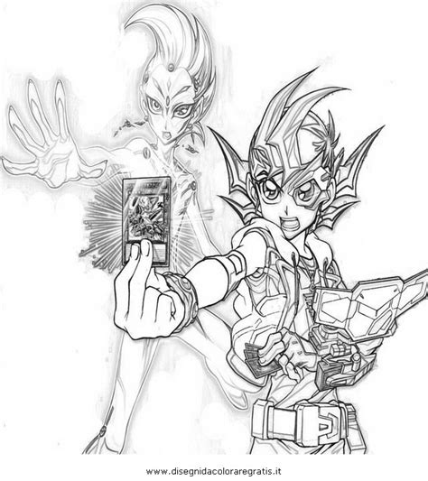 Yu Gi Oh Zexal Coloring Pages Vectrix