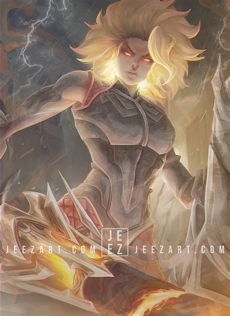 ArtStation - Rell Fanart (League of Legends, JeeZ Art
