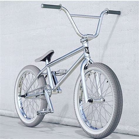 Would You Ride A Full Chrome White Bike Bicicletas Bmx Bmx Gt