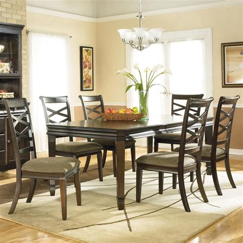 Please note that some of these numbers are easier to find than others. Signature Design by Ashley Furniture Hayley 7 Piece Dining Set - Item Number: D480-35+6x01 ...