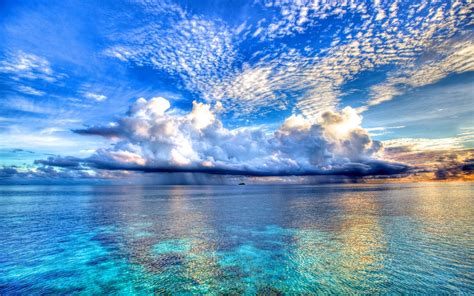 Wallpaper Sunlight Landscape Sea Water Nature Reflection Sky