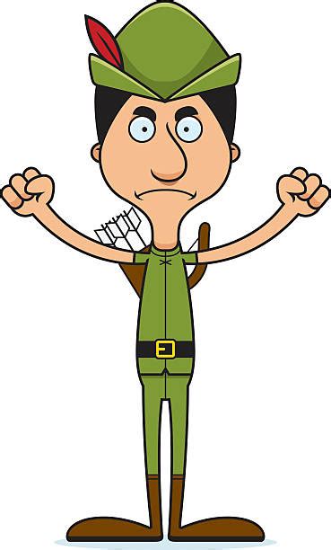 Robin Hood Cartoon Characters Illustrations Royalty Free Vector
