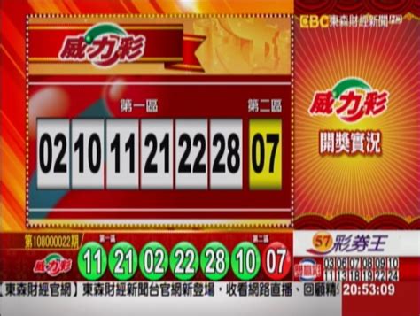 威力彩第109072期頭獎摃龜 威力彩最強縣市 台中曾開出9次頭獎共抱走91.4億 威力彩頭獎上看4.4億元 今年單注次高. 3/18 威力彩、雙贏彩、今彩539 開獎囉! - 社會 - 自由時報電子報