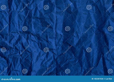 Abstract Colorful Background Texture Of Crumpled Dark Blue Paper Stock