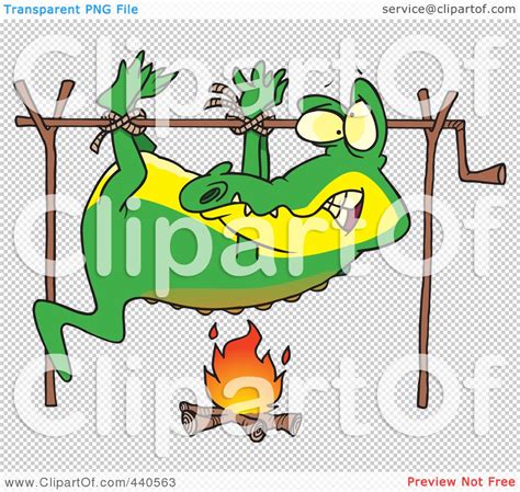 Royalty Free Rf Clip Art Illustration Of A Cartoon Alligator Cooking