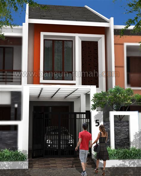 Ukuran ideal carport minimal 3 x 5 meter. Desain Rumah 2 Lantai di Lahan 5 x 20 M2 ~ Desain Rumah Online