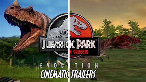 Jurassic World Evolution Vs Jurassic Park Operation Genesis Cinematicannouncement Trailers