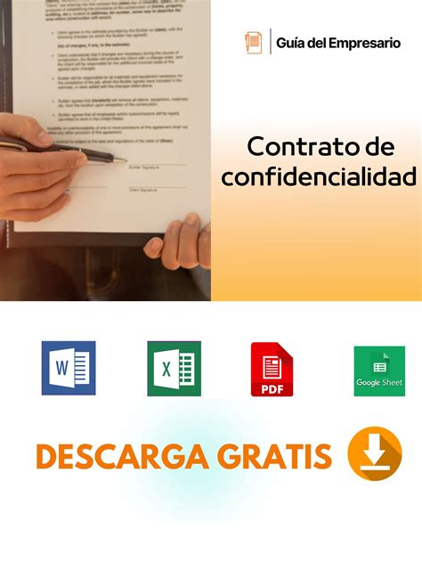 Contrato De Confidencialidad Plantillas Word Pdf【 2024
