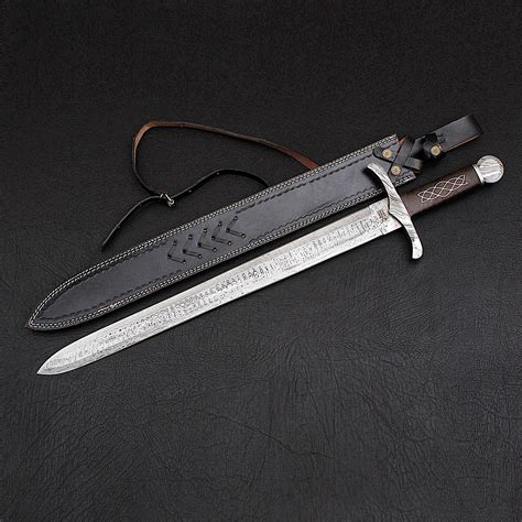 Damascus Celtic Sword 9267 Black Forge Knives Touch Of Modern