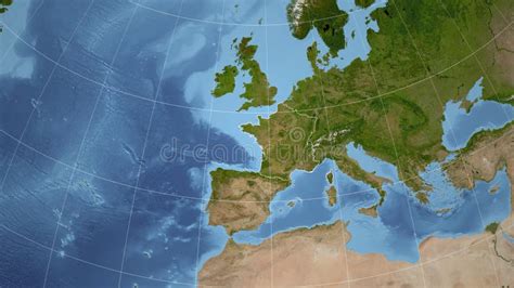 Frankreich Satellit Isoliert Stock Abbildung Illustration Von Ozean