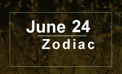 Although, numerology match can be checked through many ways, it can find out through name, and find. June 24 Zodiac - Complete Birthday Horoscope & Personality ...