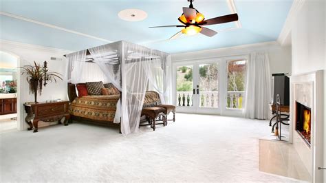 1920x1080 Bedroom Room Canopy Bedside Table Bed Coolwallpapersme