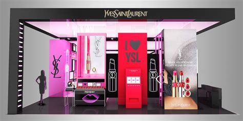 Ysl Rvs Podium On Behance Ysl Store Design Interior Boutique Decor
