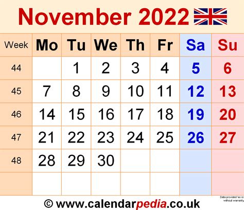 2022 Calendar Printable Uk November Calendar 2022 Images And Photos