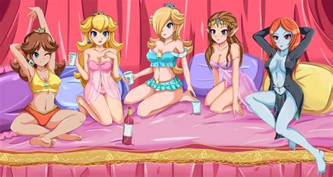Princess Zelda Princess Peach Rosalina Midna And Princess Daisy The Legend Of Zelda And