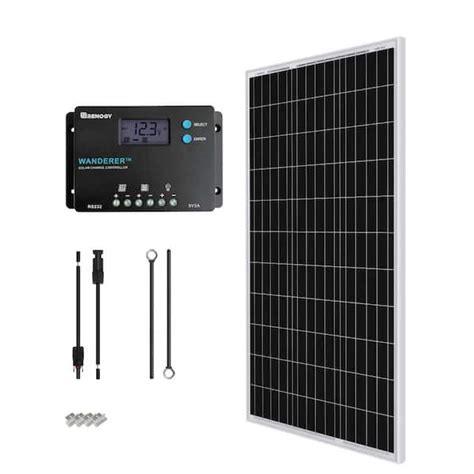 Renogy 100 Watt 12 Volt Off Grid Solar Starter Kit W 1 Piece 100W