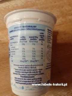 Jogurt naturalny kremowy - Mleczna Dolina - kalorie, wartości odżywcze ...