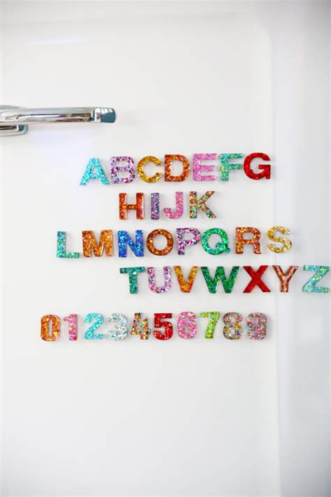 Make Your Own Alphabet Magnets Diy Letter Board The Handmade Home