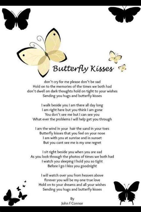 Butterfly Kisses Quotes Quotesgram