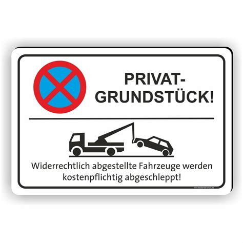 Parken verboten ausdrucken kostenlos : Parkverbot Schild Parken verboten Privat Hinweisschild ...
