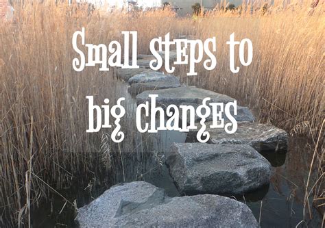 Small Steps To Big Changes The Inspiration Journal