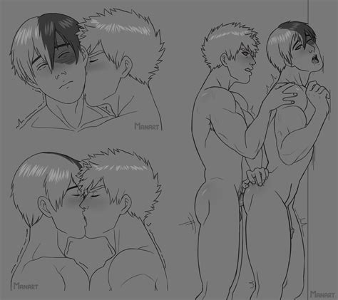 Rule 34 Anal Anal Sex Burn Scar Gay Katsuki Bakugou Kissing Licking
