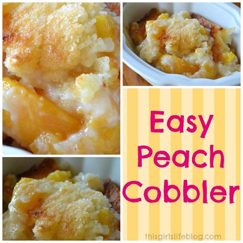 Drain 1 can of peaches; 17 Best images about Cobblers on Pinterest | Apple cobbler ...