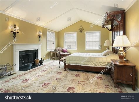 Master Bedroom In Suburban Home Stock Photo 36192820 Shutterstock