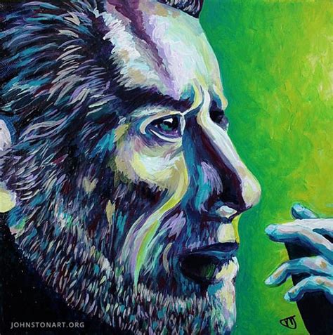Portrait Of Charles Bukowski Painting · Art And Paintings By Jessica J