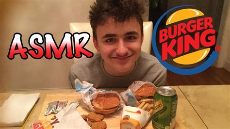 Asmr Eating Burger King Eating Sounds Youtube