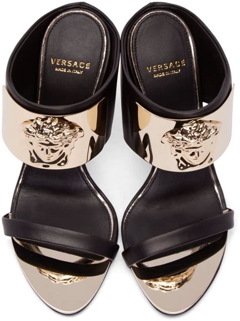 versace black medusa heels versace heels sandal platform