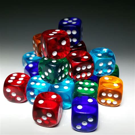 Assorted Color Dice Lot Cube Luck Lucky Dice Colorful Play Craps
